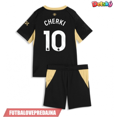 Lacne Dětský Futbalové dres Manchester City Rayan Cherki #10 2026-27 Krátky Rukáv - Preč (+ trenírky)